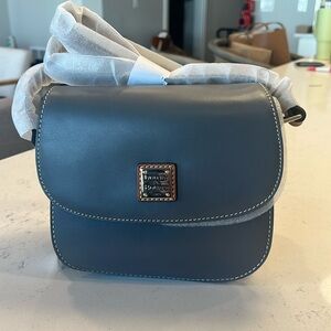 NWT Dooney & Bourke blue saddle crossbody